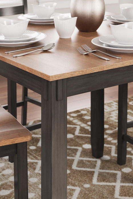 Gesthaven Counter Height Dining Table and 4 Barstools (Set of 5) - Visions in Furniture (La Mirada, CA)