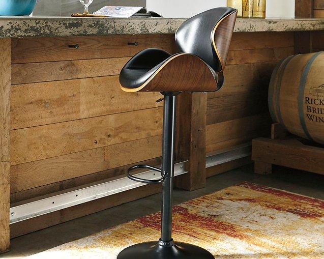 Bellatier Adjustable Height Bar Stool - Visions in Furniture (La Mirada, CA)