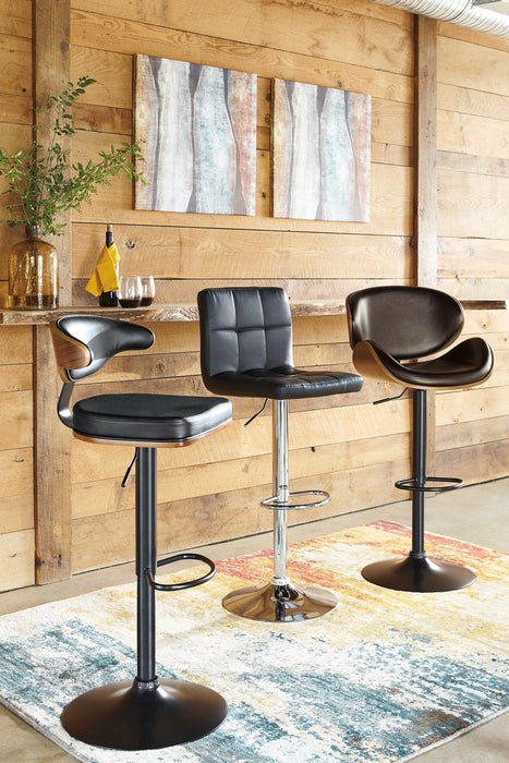 Bellatier Adjustable Height Bar Stool - Visions in Furniture (La Mirada, CA)