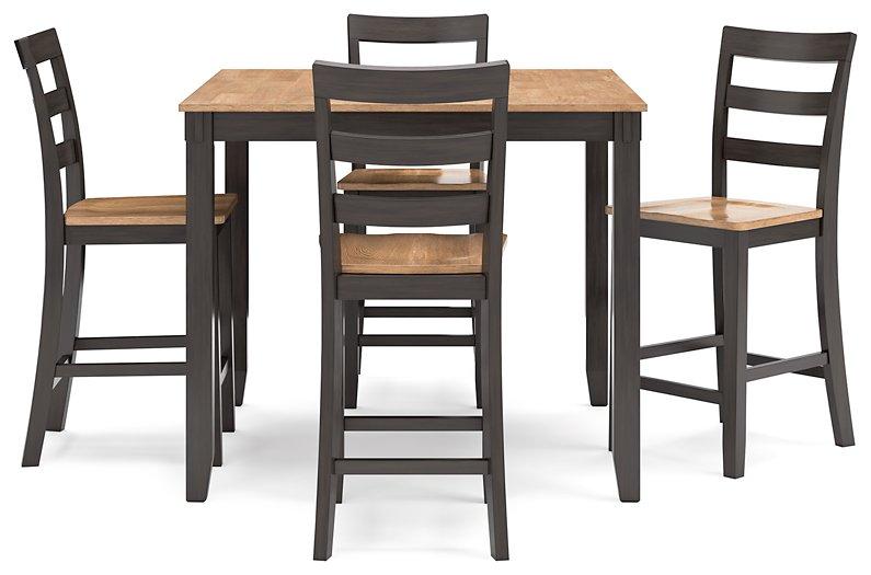 Gesthaven Counter Height Dining Table and 4 Barstools (Set of 5) - Visions in Furniture (La Mirada, CA)