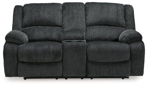Draycoll Reclining Loveseat with Console - Visions in Furniture (La Mirada, CA)