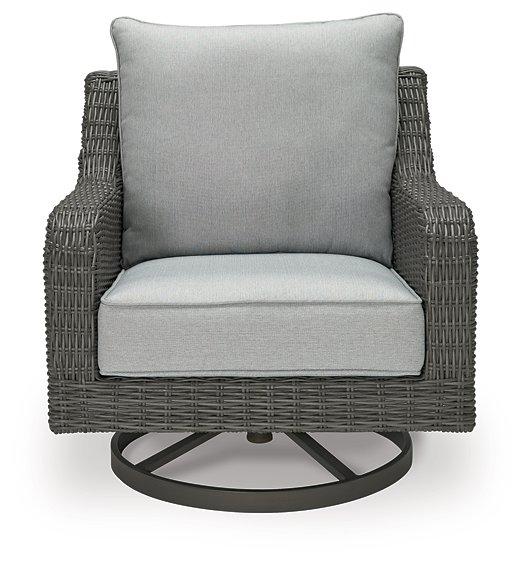 Elite Park Outdoor Swivel Lounge with Cushion - Visions in Furniture (La Mirada, CA)