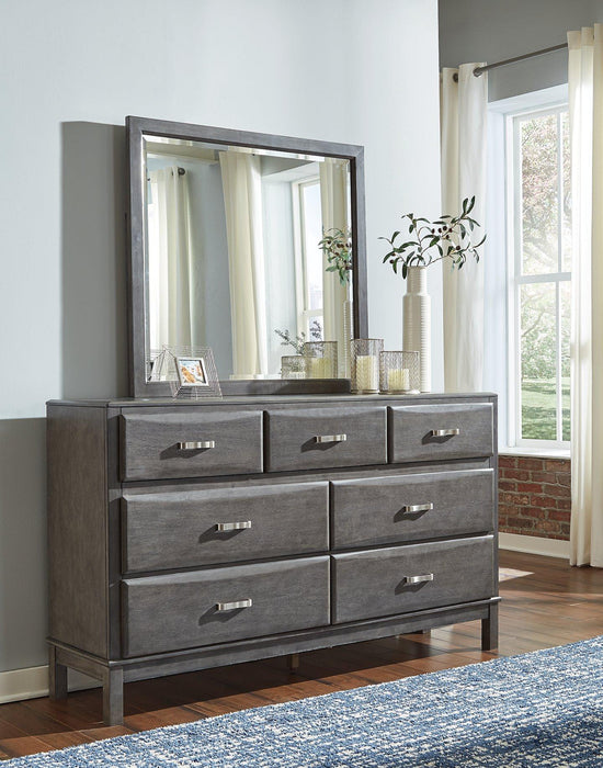 Caitbrook Dresser and Mirror - Visions in Furniture (La Mirada, CA)