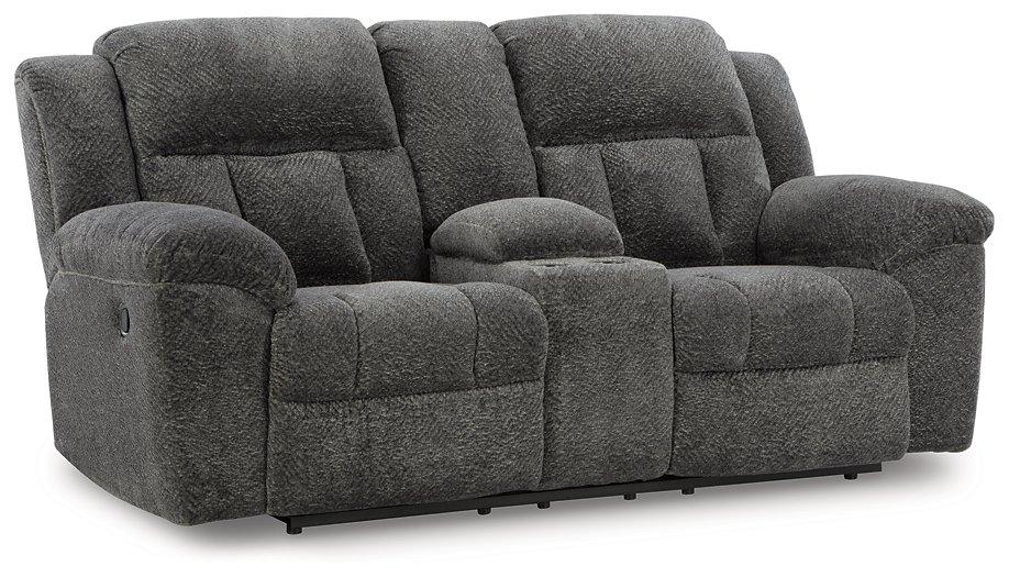 Frohn Reclining Loveseat with Console - Visions in Furniture (La Mirada, CA)
