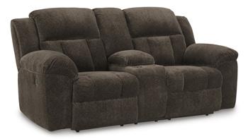 Frohn Reclining Loveseat with Console - Visions in Furniture (La Mirada, CA)