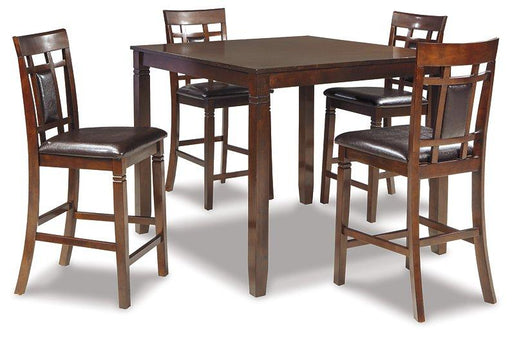 Bennox Counter Height Dining Table and Bar Stools (Set of 5) - Visions in Furniture (La Mirada, CA)