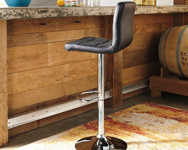 Bellatier Adjustable Height Bar Stool - Visions in Furniture (La Mirada, CA)