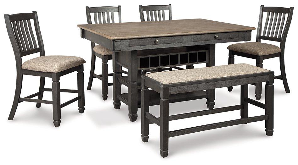 Tyler Creek Counter Height Dining Set - Visions in Furniture (La Mirada, CA)