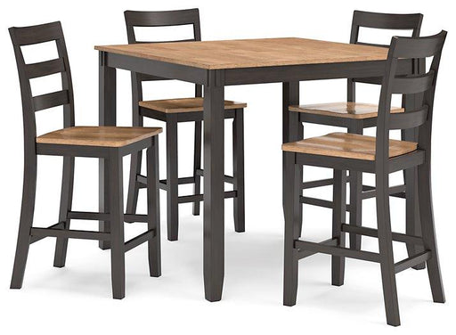 Gesthaven Counter Height Dining Table and 4 Barstools (Set of 5) - Visions in Furniture (La Mirada, CA)