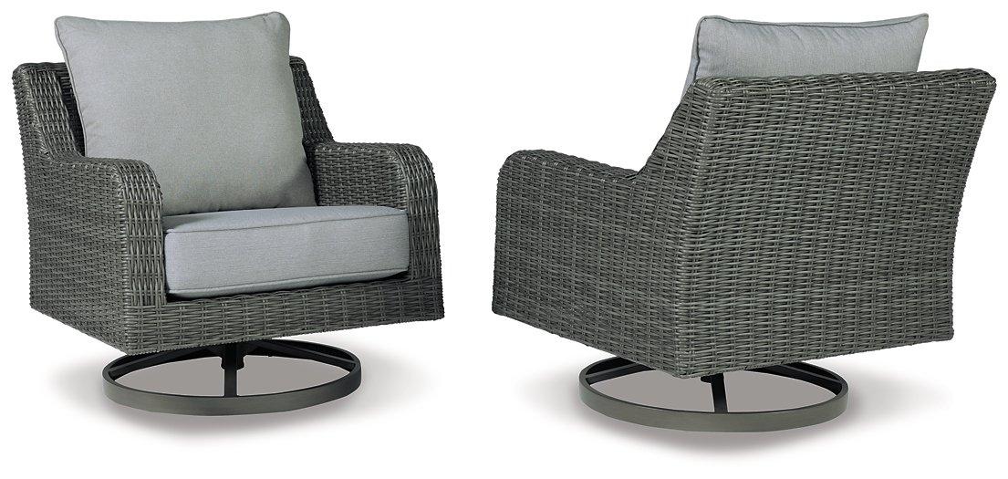 Elite Park Outdoor Swivel Lounge with Cushion - Visions in Furniture (La Mirada, CA)