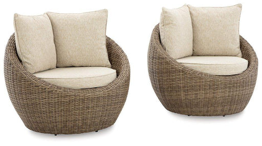 Danson Swivel Lounge with Cushion (Set of 2) - Visions in Furniture (La Mirada, CA)