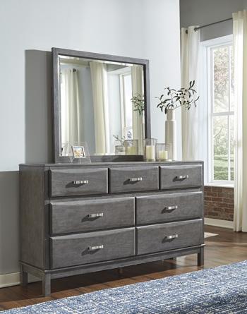 Caitbrook Dresser and Mirror - Visions in Furniture (La Mirada, CA)