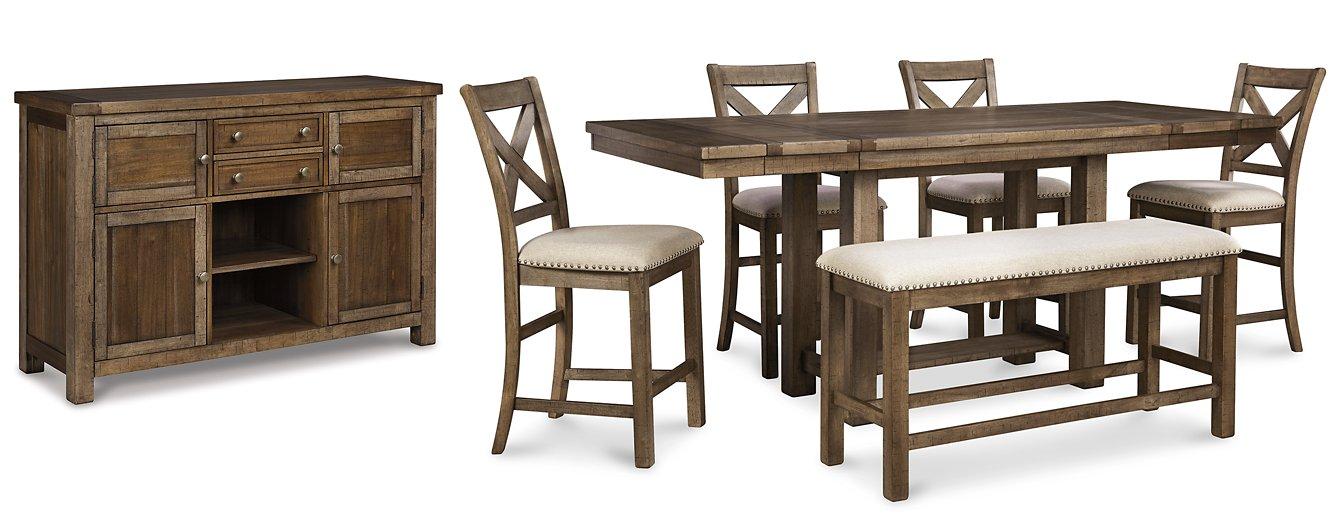 Moriville Counter Height Dining Set - Visions in Furniture (La Mirada, CA)