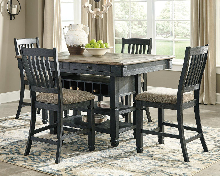 Tyler Creek Counter Height Dining Set - Visions in Furniture (La Mirada, CA)