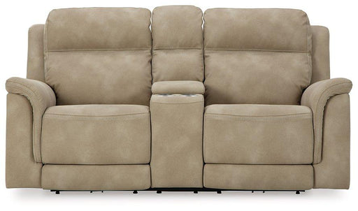 Next-Gen DuraPella Power Reclining Loveseat with Console - Visions in Furniture (La Mirada, CA)