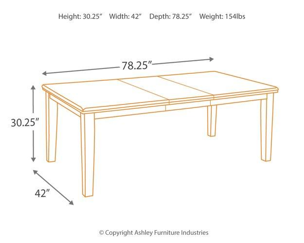 Haddigan Dining Extension Table - Visions in Furniture (La Mirada, CA)