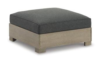 Citrine Park Outdoor Ottoman with Cushion - Visions in Furniture (La Mirada, CA)
