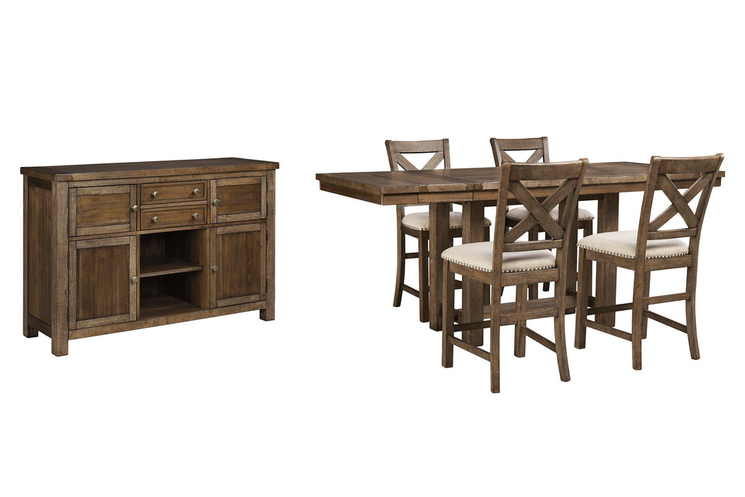 Moriville Counter Height Dining Set - Visions in Furniture (La Mirada, CA)