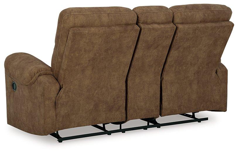 Edenwold Reclining Loveseat with Console - Visions in Furniture (La Mirada, CA)