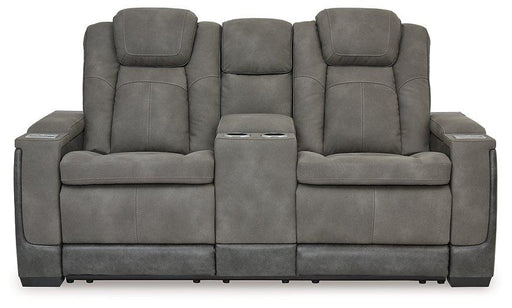Next-Gen DuraPella Power Reclining Loveseat with Console - Visions in Furniture (La Mirada, CA)