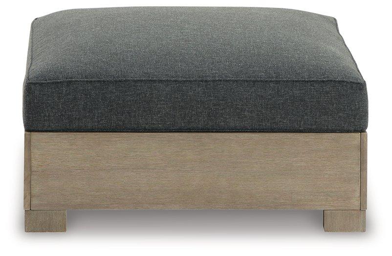 Citrine Park Outdoor Ottoman with Cushion - Visions in Furniture (La Mirada, CA)