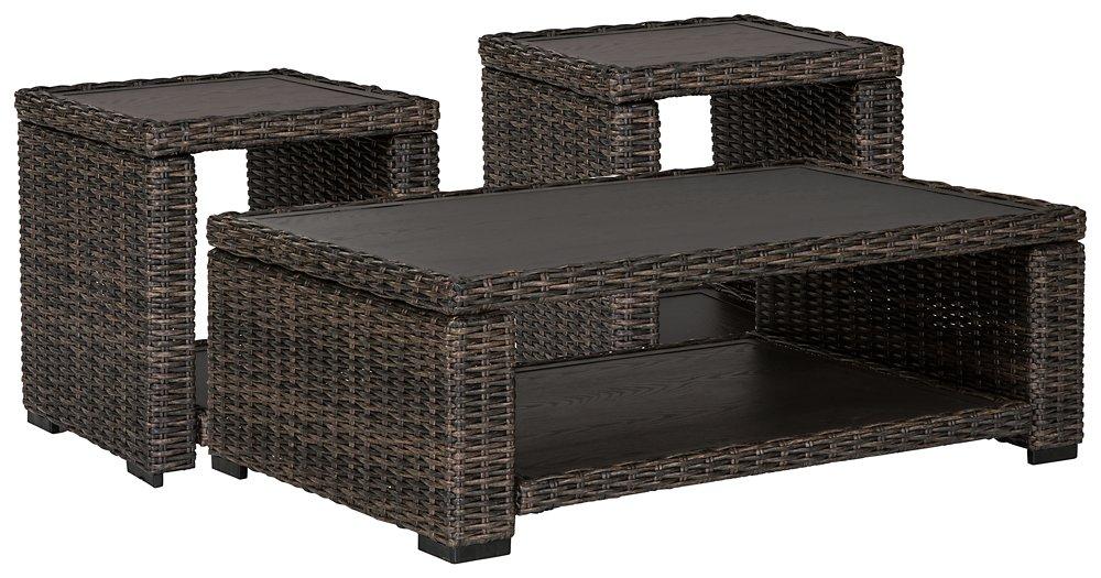 Grasson Lane Outdoor Occasional Table Set - Visions in Furniture (La Mirada, CA)
