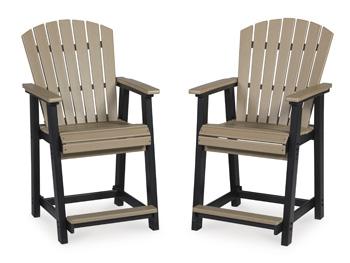 Fairen Trail Outdoor Counter Height Bar Stool (Set of 2) - Visions in Furniture (La Mirada, CA)