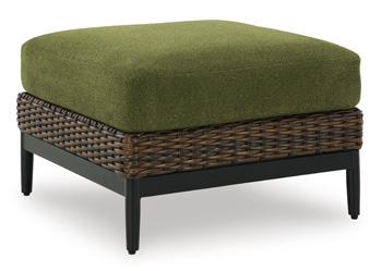 Horizon Hall Outdoor Ottoman with Cushion - Visions in Furniture (La Mirada, CA)