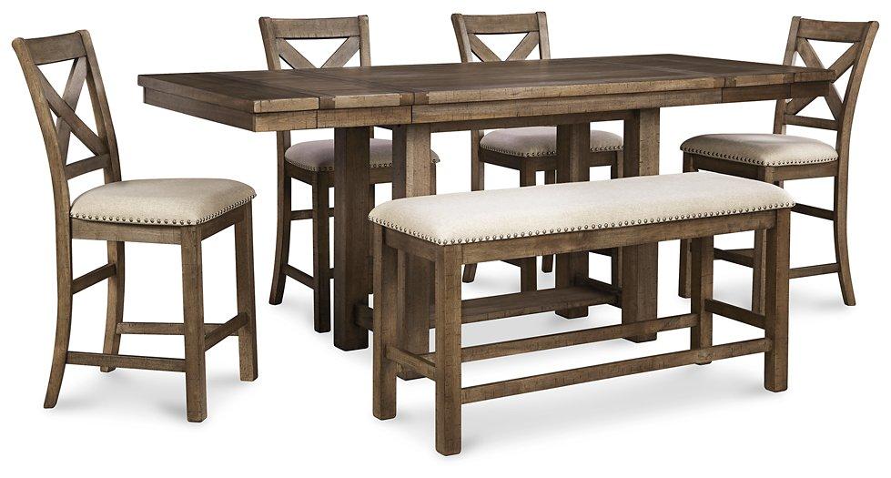 Moriville Counter Height Dining Set - Visions in Furniture (La Mirada, CA)