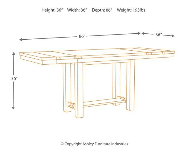 Moriville Counter Height Dining Set - Visions in Furniture (La Mirada, CA)