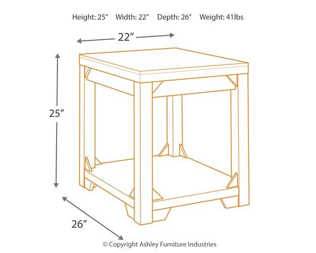 Fregine End Table - Visions in Furniture (La Mirada, CA)