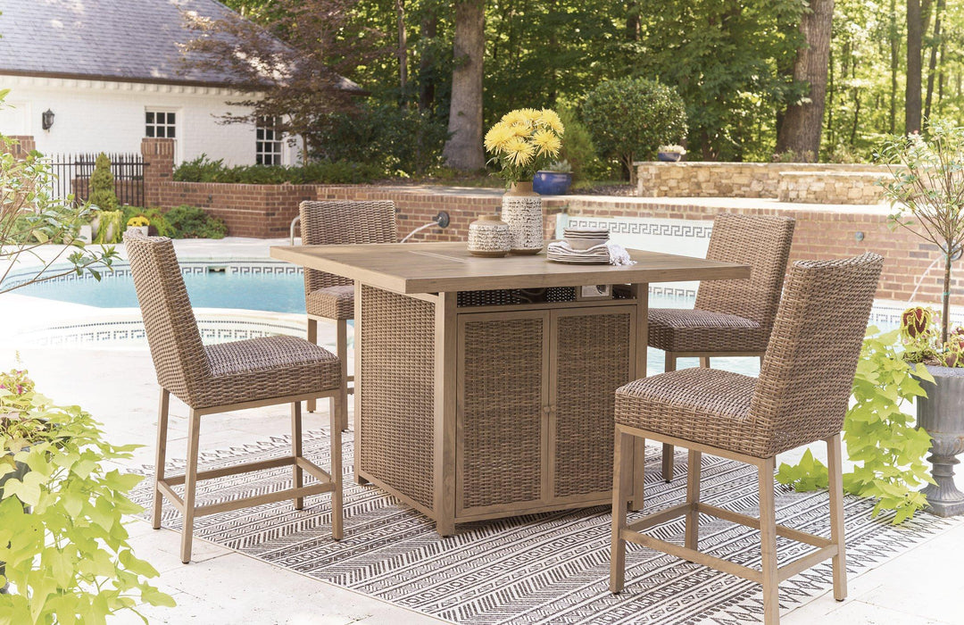Walton Bridge Outdoor Bar Set - Visions in Furniture (La Mirada, CA)