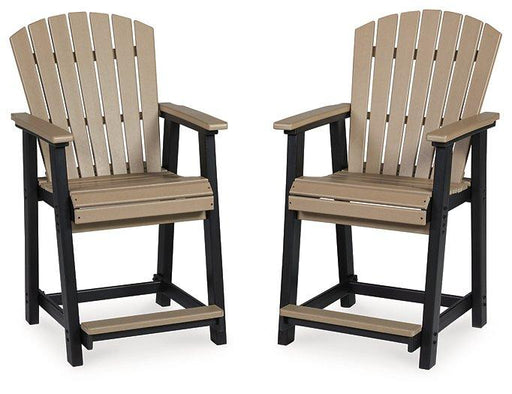 Fairen Trail Outdoor Counter Height Bar Stool (Set of 2) - Visions in Furniture (La Mirada, CA)