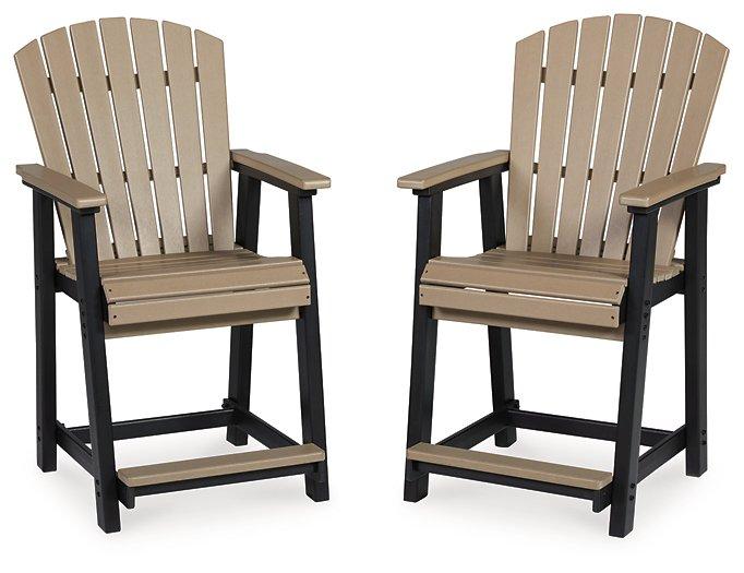 Fairen Trail Outdoor Counter Height Bar Stool (Set of 2) - Visions in Furniture (La Mirada, CA)