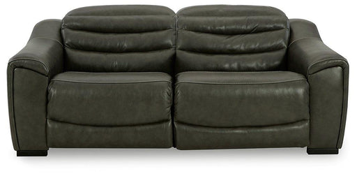 Center Line Power Reclining Sectional Loveseat - Visions in Furniture (La Mirada, CA)