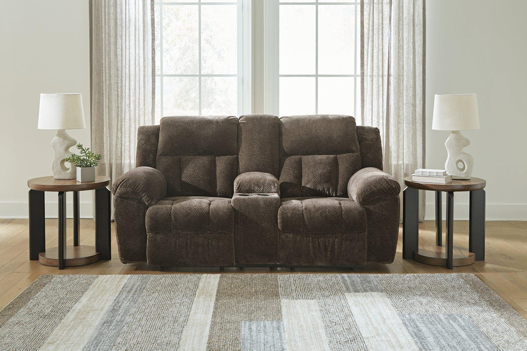 Frohn Reclining Loveseat with Console - Visions in Furniture (La Mirada, CA)