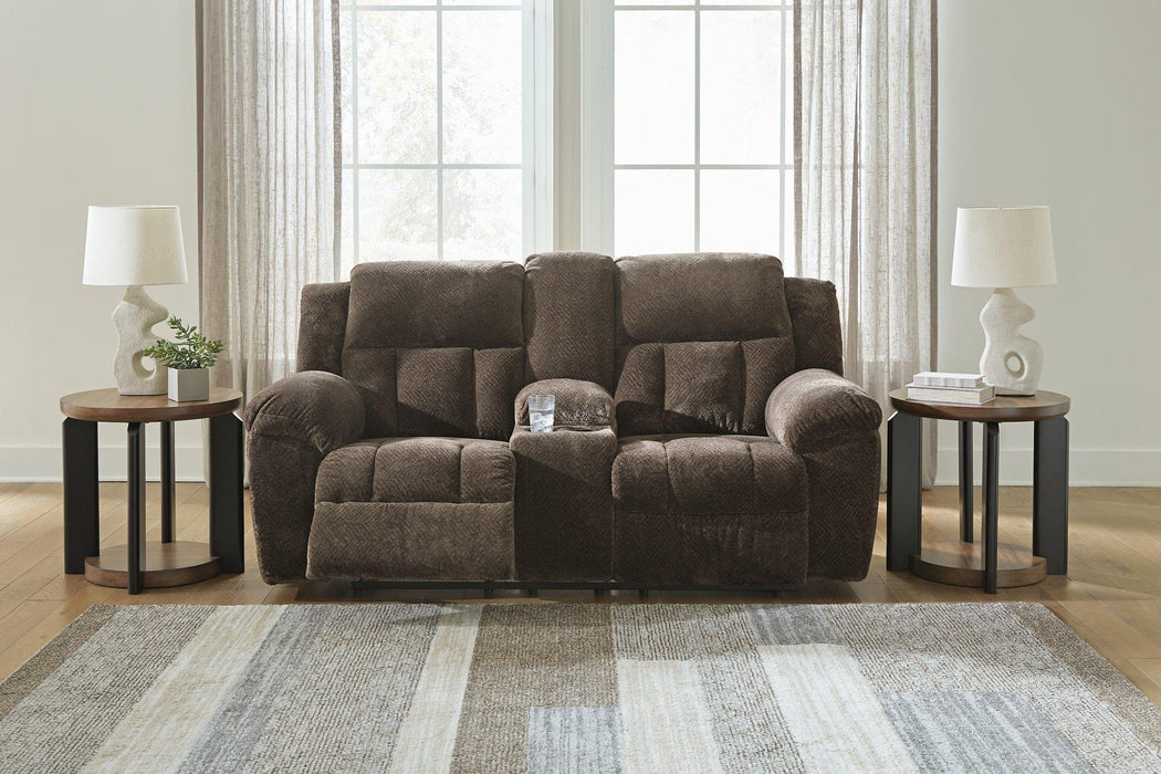 Frohn Reclining Loveseat with Console - Visions in Furniture (La Mirada, CA)
