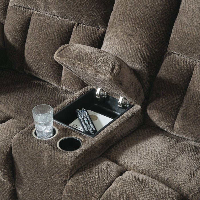 Frohn Reclining Loveseat with Console - Visions in Furniture (La Mirada, CA)