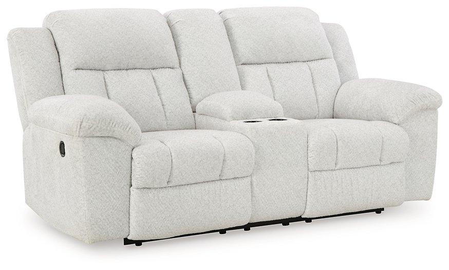 Frohn Reclining Loveseat with Console - Visions in Furniture (La Mirada, CA)