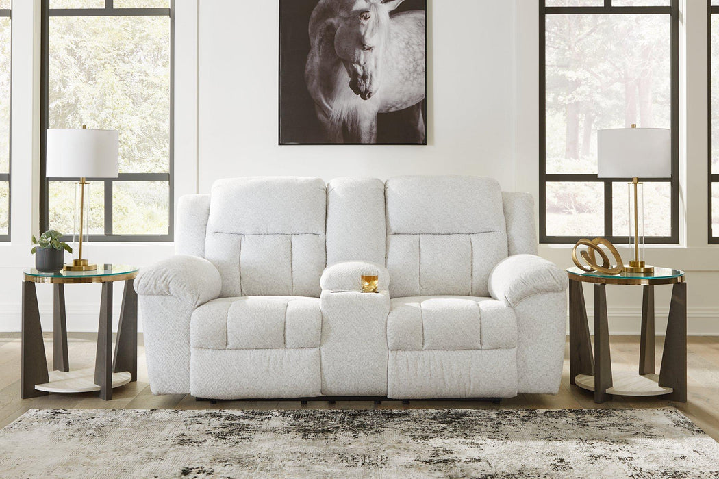 Frohn Reclining Loveseat with Console - Visions in Furniture (La Mirada, CA)