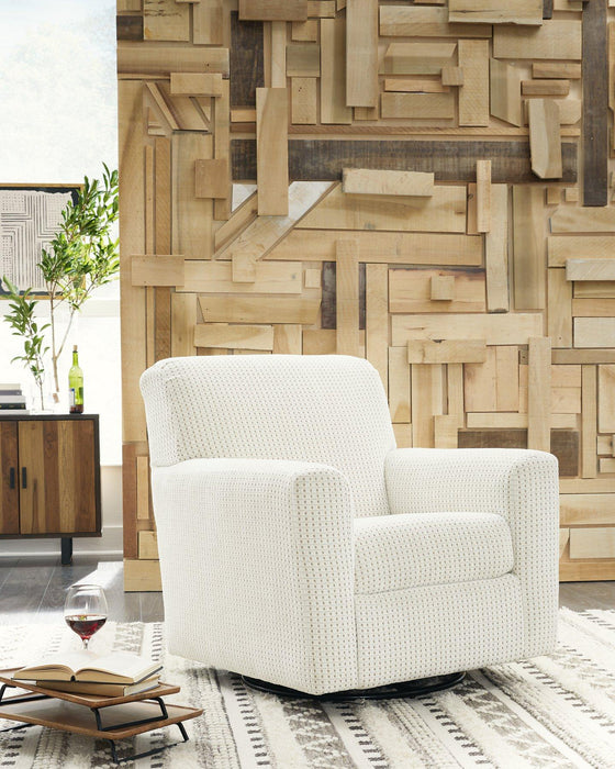 Herstow Swivel Glider Accent Chair - Visions in Furniture (La Mirada, CA)