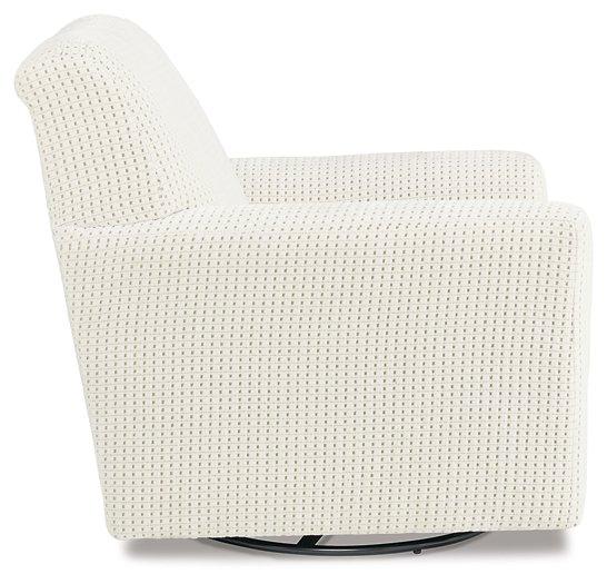 Herstow Swivel Glider Accent Chair - Visions in Furniture (La Mirada, CA)