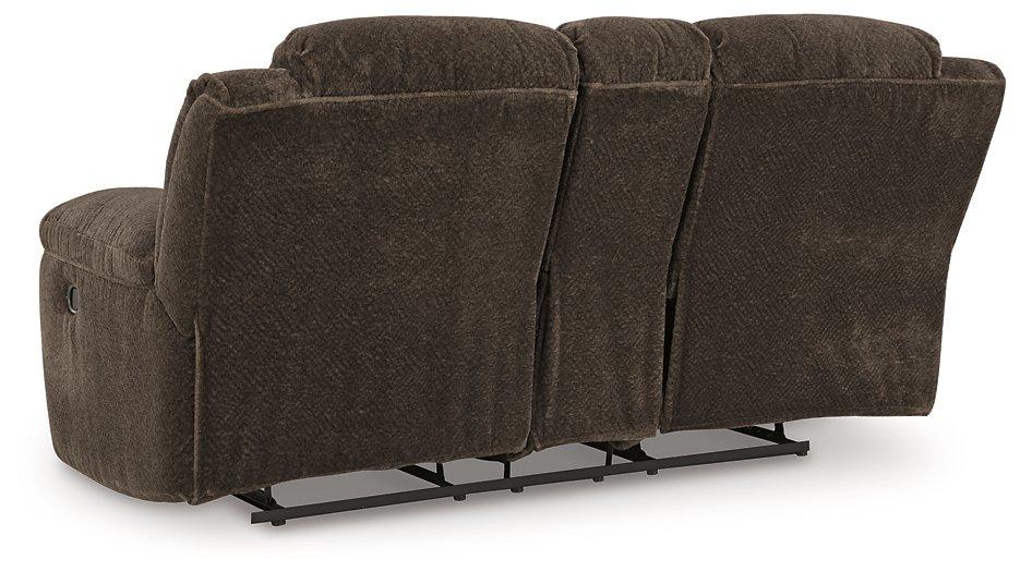 Frohn Reclining Loveseat with Console - Visions in Furniture (La Mirada, CA)