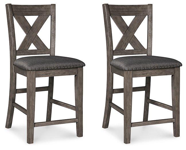 Caitbrook Counter Height Upholstered Bar Stool - Visions in Furniture (La Mirada, CA)
