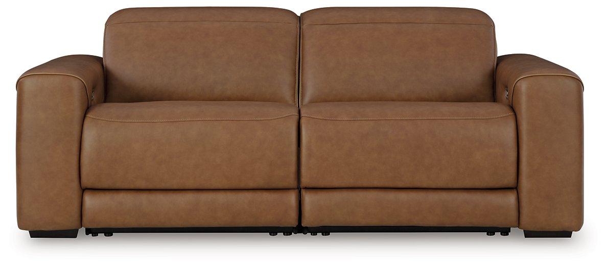 Magic Man Power Reclining Sectional Loveseat - Visions in Furniture (La Mirada, CA)