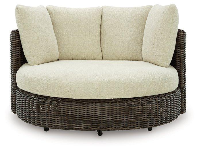 Kimora Outdoor Swivel Lounge Chair with Cushion - Visions in Furniture (La Mirada, CA)