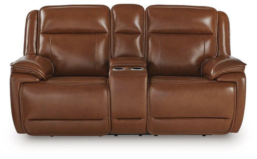 Healy Pier Power Reclining Loveseat with Console - Visions in Furniture (La Mirada, CA)