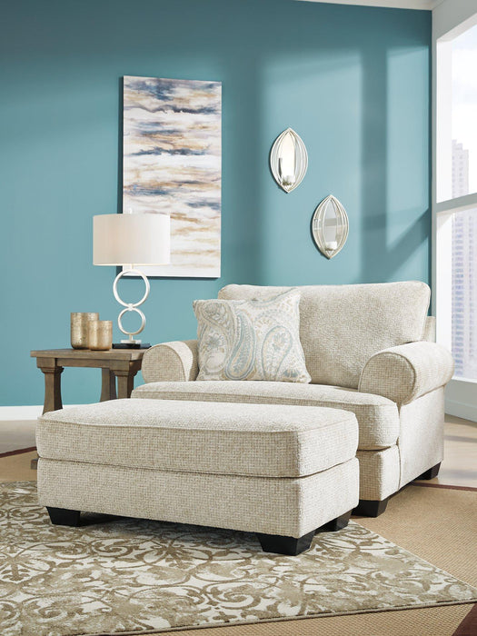 Monaghan Oversized Chair and Ottoman - Visions in Furniture (La Mirada, CA)