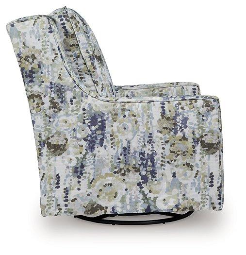Dustinford Swivel Glider Accent Chair - Visions in Furniture (La Mirada, CA)