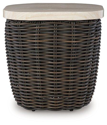 Kimora Outdoor End Table - Visions in Furniture (La Mirada, CA)